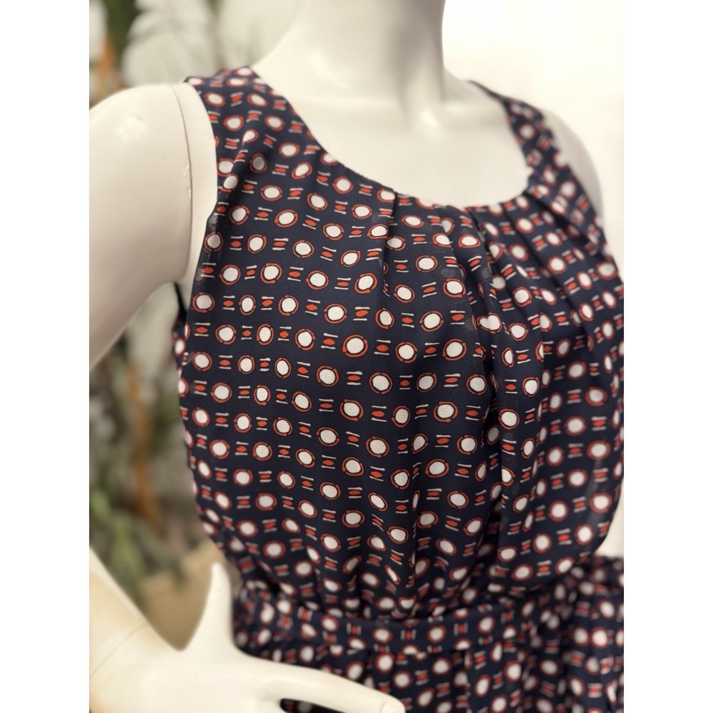Apt 9 Midi Dress Petite Large Fit Flare‎ Flowy Career Office Sleeveless Chiffon - Picture 4 of 12
